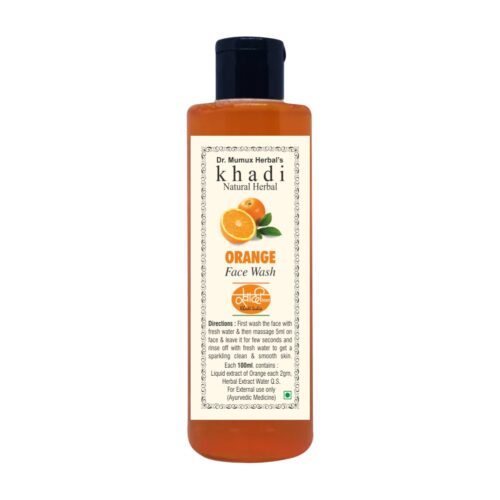 Khadi Natural Herbal Face Wash – Orange