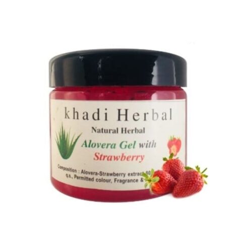 Khadi Natural Herbal Alovera Gel – Strawberry