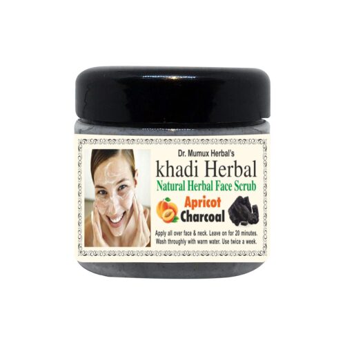 Khadi Natural Herbal Face Scrub – Charcoal – Apricoat