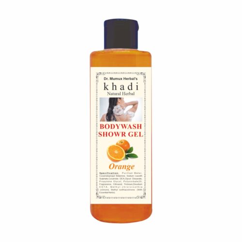 Khadi Natural Herbal Body Wash / Shower Gel – Orange