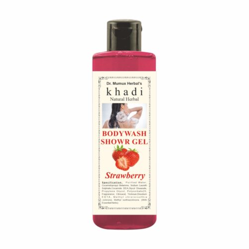 Khadi Natural Herbal Body Wash / Shower Gel – Strawberry