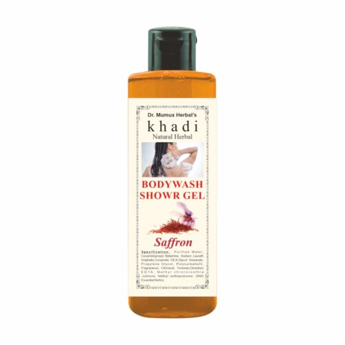 Khadi Natural Herbal Body Wash / Shower Gel – Saffron