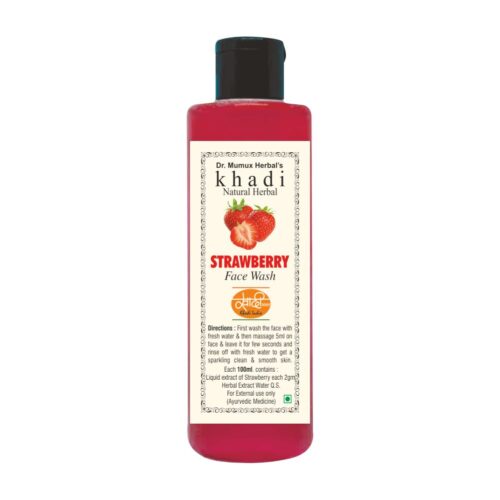 Khadi Natural Herbal Face Wash – Strawberry