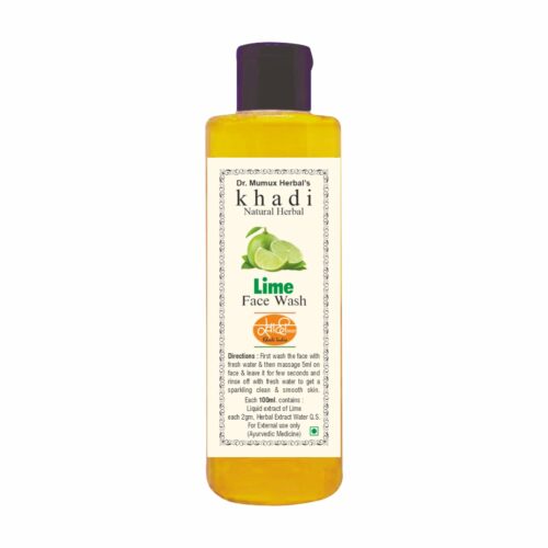 Khadi Natural Herbal Face Wash – Lime